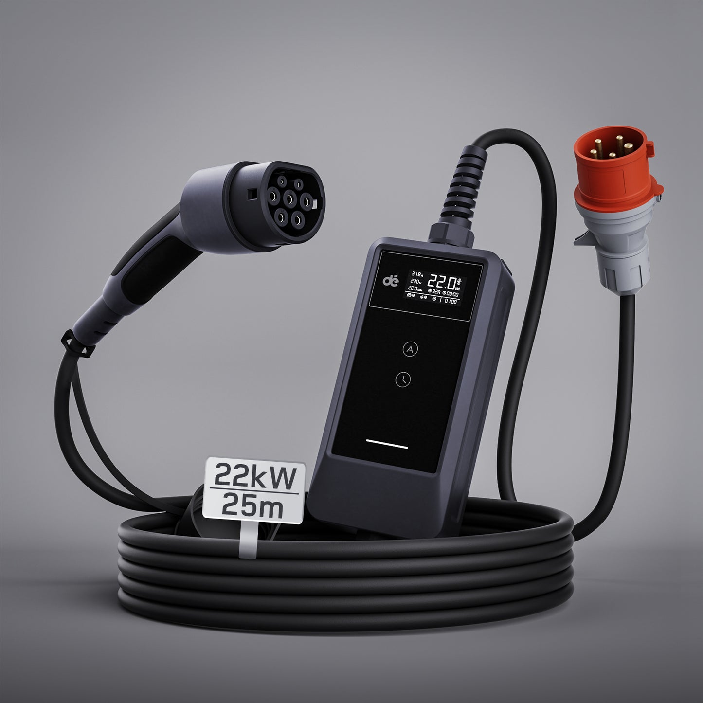 dé Typ 2 Ladekabel CEE 22kW mit APP DE_dé