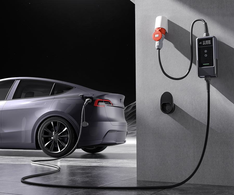 dé Trofazna mobilna punionica za automobil (EV) snage 22kW + set 4 adaptera De Typ 2 Ladestation CEE 22kW A 2.1