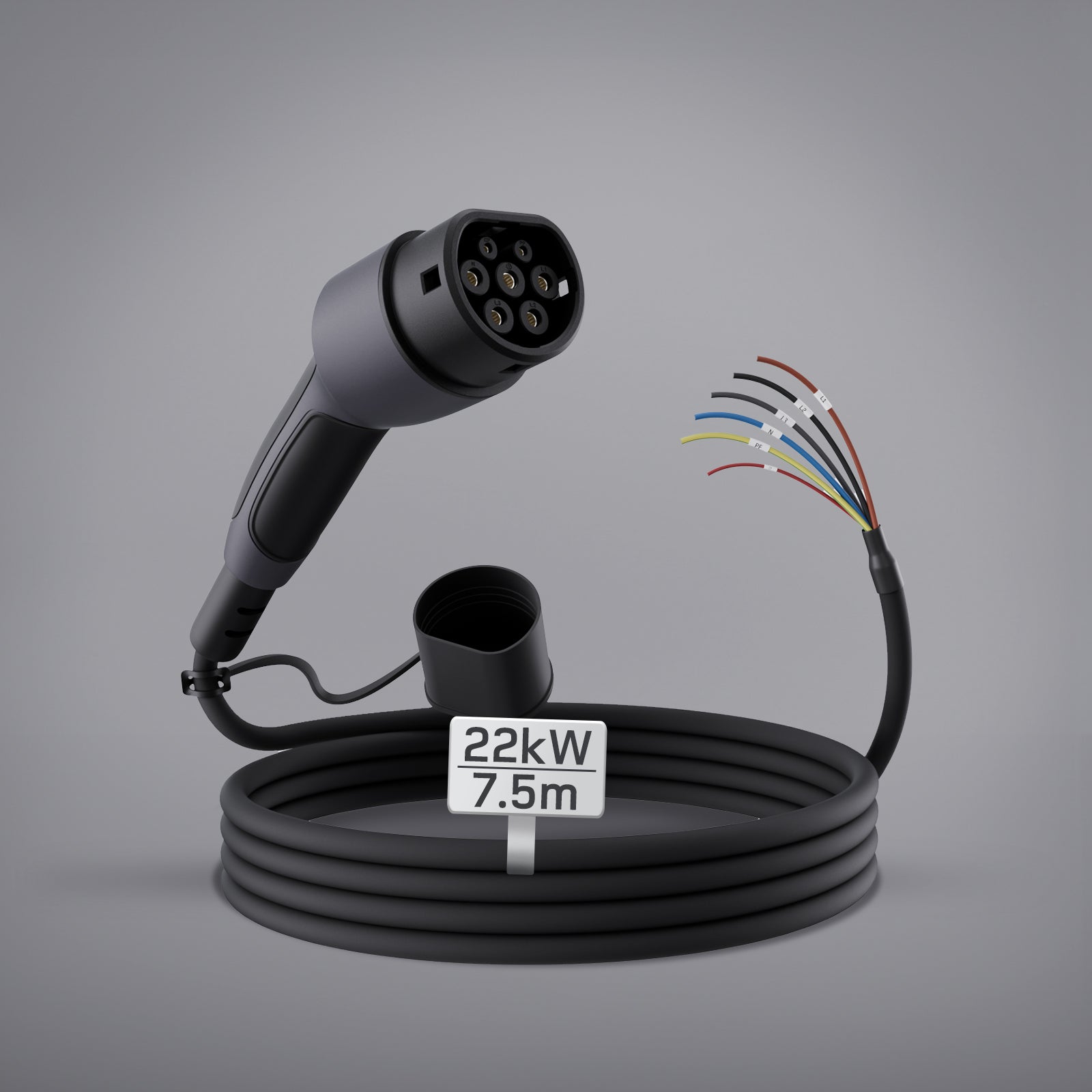 Typ 2 Ladekabel Offenes Ende 22kW