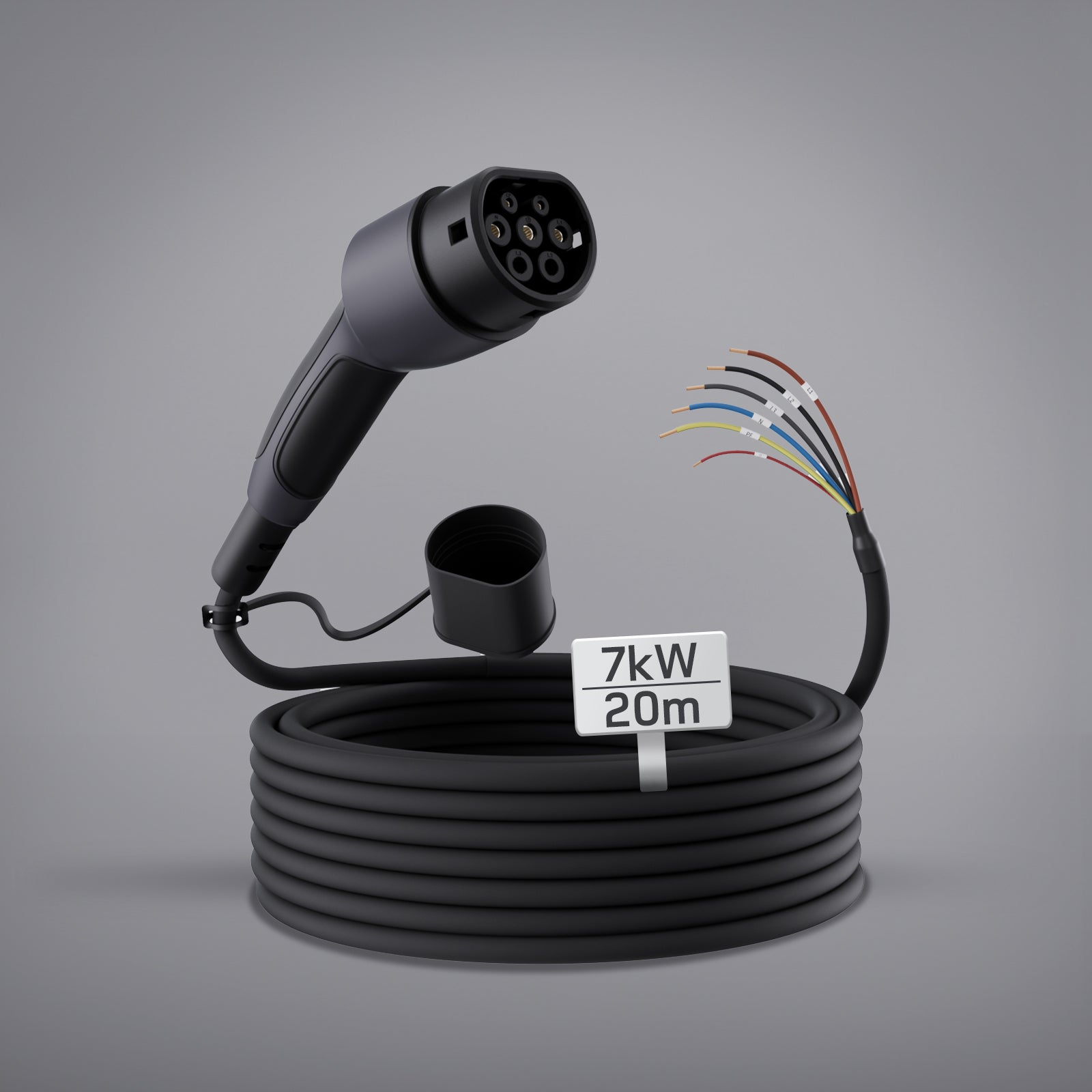 Typ 2 Ladekabel Offenes Ende 7kW